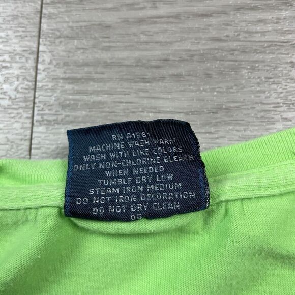 Vintage Polo Ralph Lauren Shirt Mens Extra Large Green Box Logo Casual - Picture 7 of 12